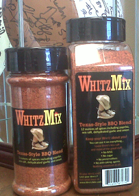WhitzMix seasoning, two size bottles